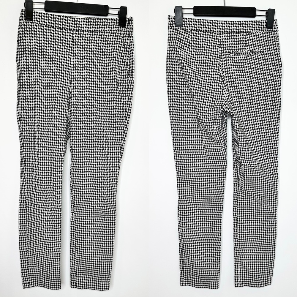 Sezane Clara Houndstooth Trousers in Ecru Black - Picture 4 of 14